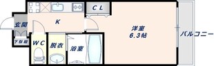 俊徳道駅 徒歩2分 8階の物件間取画像